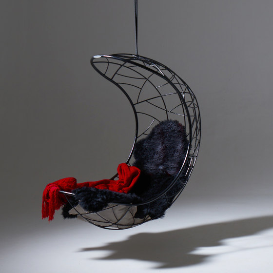 Lucky Bean Hanging Chair Swing Seat Black | Schaukeln | Studio Stirling