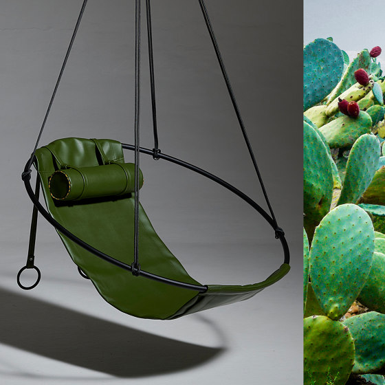 Sling Hanging Chair - Cactus Leather | Swings | Studio Stirling