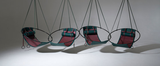 Sling Hanging Chair - Outdoor (Forest and Rubine) | Dondoli | Studio Stirling