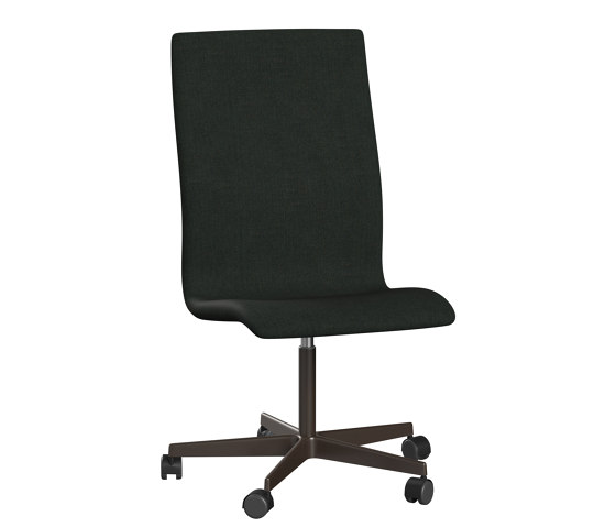Oxford™ | Chairs | 3173W | Textile | 5 star brown bronze base | Wheels | Chaises | Fritz Hansen