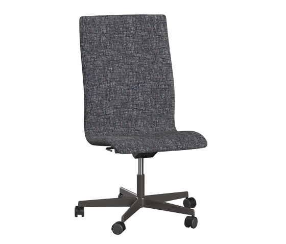 Oxford™ | Chair | 3193W | Textile | 5 star black base | Wheels | Chairs | Fritz Hansen