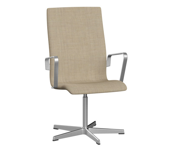 Oxford™ | Chair | 3273T | Textile | 5 star satin polished aluminum | Armrest | Chairs | Fritz Hansen