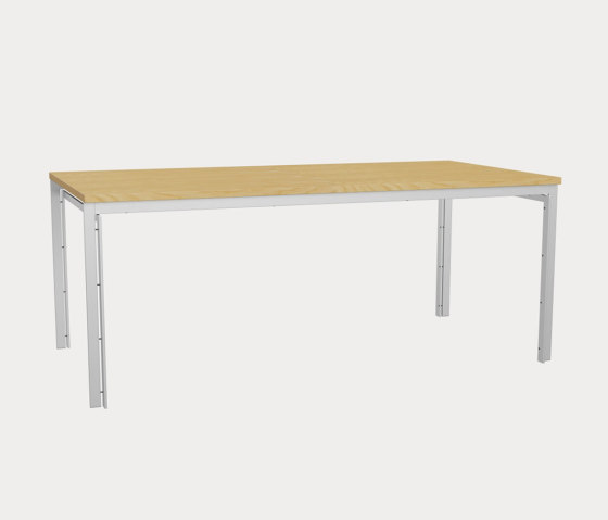 PK55™ | Table | Ash veneer | Satin brushed staineless steel base | Tavoli pranzo | Fritz Hansen