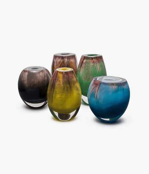 Series 84.2 copper mesh glass vase | Objetos | Bocci