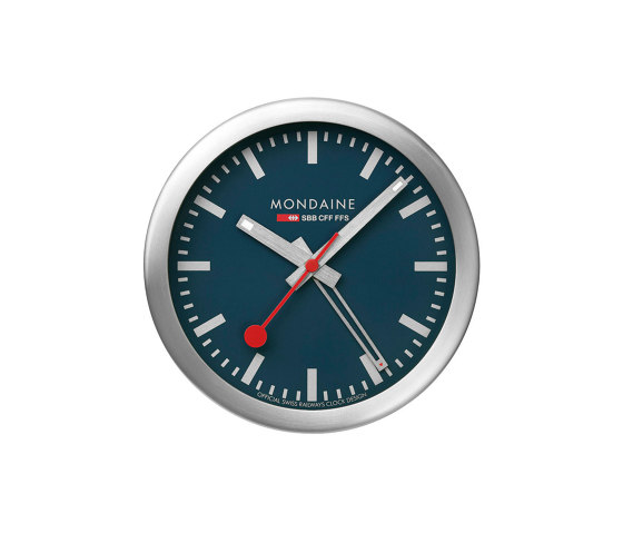 Table clock 125 mm, Deepest Blue Table and Alarm Clock | Horloges | Mondaine Watch