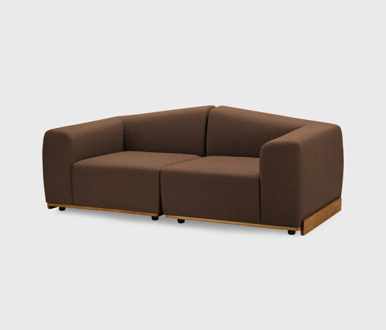 Saler Sofa, 2-seater, chocolate, Symphony Mills Copenhagen fabric | Sofás | EMKO PLACE
