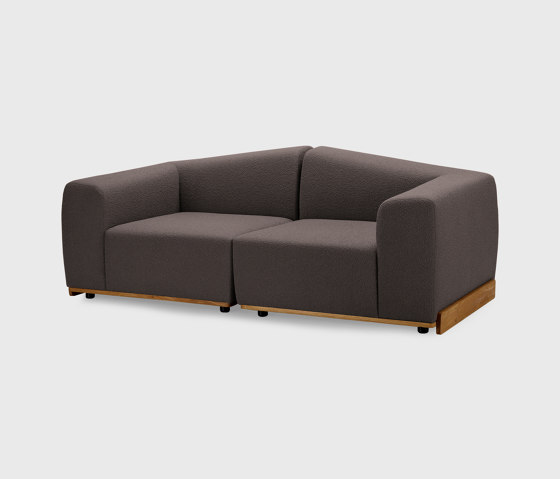 Saler Sofa, 2-seater, dark grey, Symphony Mills Copenhagen fabric | Sofás | EMKO PLACE