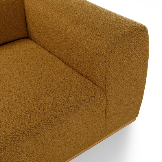 Saler Sofa, 2-seater, mustard, Symphony Mills Copenhagen fabric | Sofas | EMKO PLACE