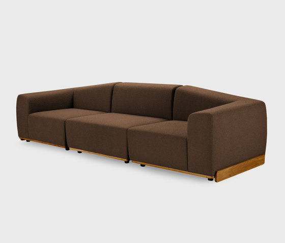 Saler Sofa, 3-seater, chocolate, Symphony Mills Copenhagen fabric | Sofas | EMKO PLACE