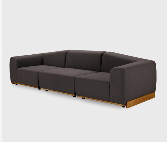 Saler Sofa, 3-seater, dark grey, Symphony Mills Copenhagen fabric | Sofás | EMKO PLACE