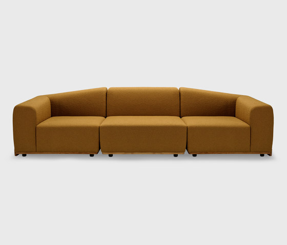 Saler Sofa, 3-seater, mustard, Symphony Mills Copenhagen fabric | Sofás | EMKO PLACE