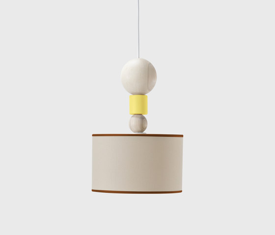 Spiedino Pendant Lamp, D24, yellow/brown | Pendelleuchten | EMKO PLACE