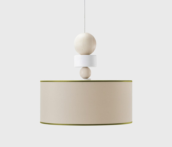 Spiedino Pendant Lamp, D40, white/green | Suspended lights | EMKO PLACE