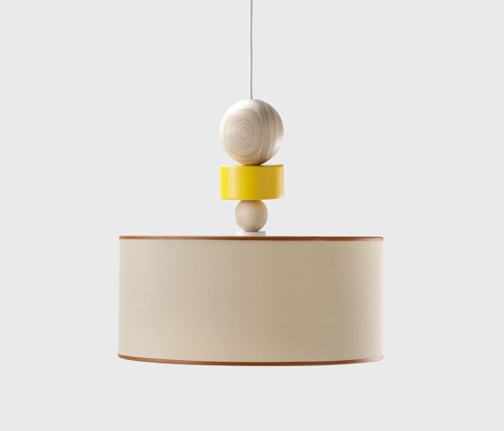 Spiedino Pendant Lamp, D40cm, yellow/brown | Lámparas de suspensión | EMKO PLACE