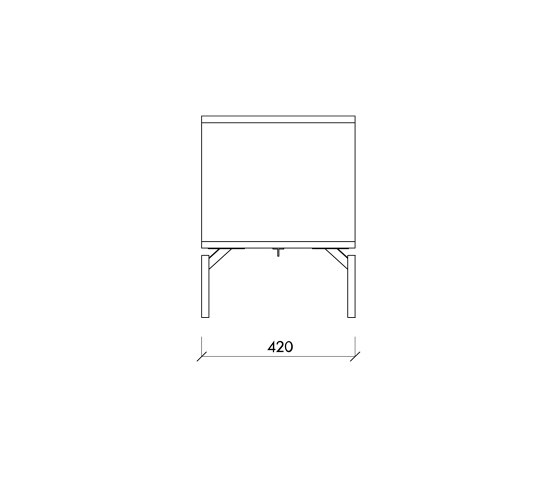 Met Mini TV Stand | Almond Grey | Sideboards | noo.ma