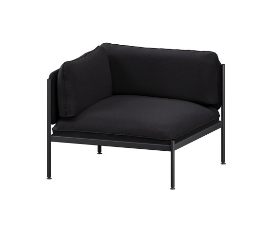 Toom Modular Sofa - Corner Armchair | Graphite Black | Sillones | noo.ma