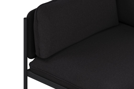 Toom Modular Sofa - Corner Armchair | Graphite Black | Armchairs | noo.ma