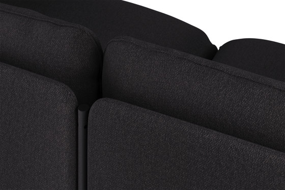 Toom Modular Sofa 2 Seater | Graphite Black | Chaise longue | noo.ma