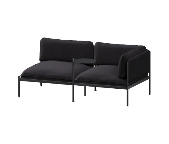 Toom Modular Sofa 2 Seater - Corner | Graphite Black | Divani | noo.ma