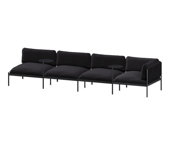 Toom Modular Sofa 4 Seater | Graphite Black | Divani | noo.ma