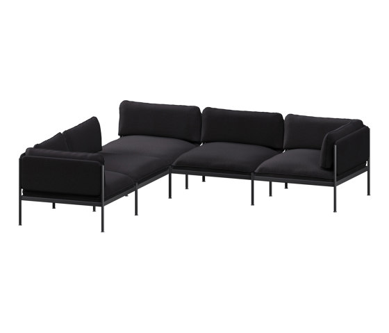 Toom Modular Sofa 5 Seater | Graphite Black | Sofás | noo.ma