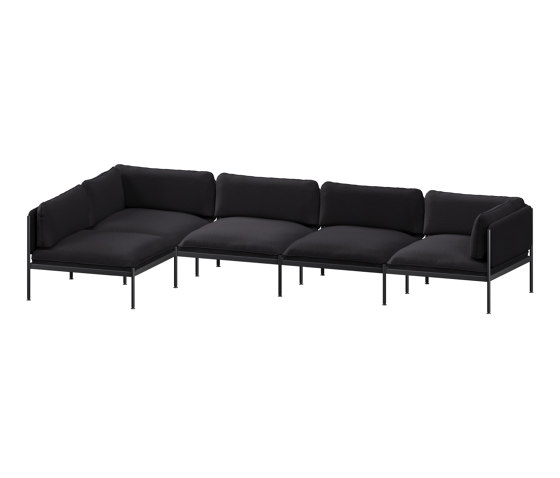 Toom Modular Sofa 5 Seater | Graphite Black | Sofas | noo.ma