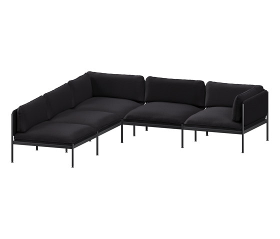 Toom Modular Sofa 5 Seater | Graphite Black | Sofás | noo.ma