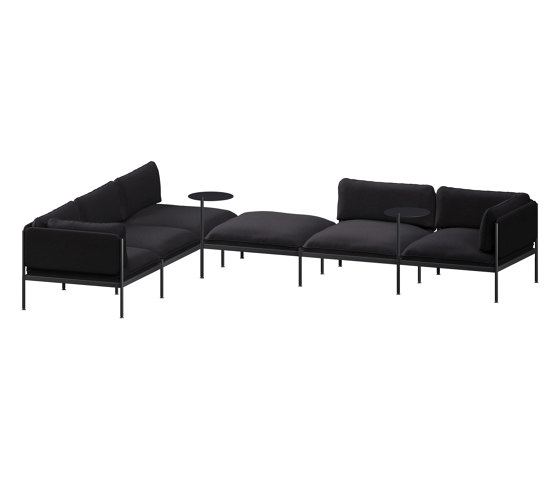 Toom Modular Sofa 6 Seater | Graphite Black | Divani | noo.ma