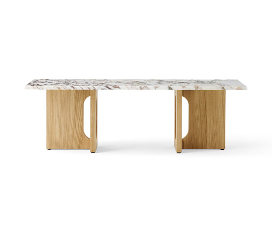 Androgyn Lounge Table, Natural Oak | Calacatta Viola Marble | Mesas de centro | Audo Copenhagen