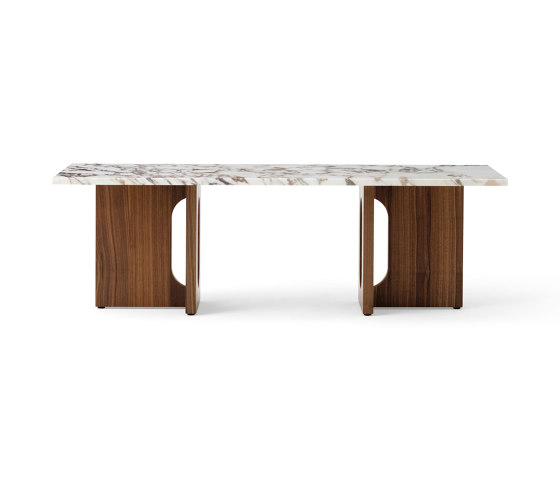 Androgyn Lounge Table, Walnut | Calacatta Viola Marble | Coffee tables | Audo Copenhagen