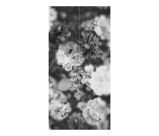 Blossom Black&White - Decor Slabs 60x120 (ensemble de 4 pces) | Carrelage céramique | Devon&Devon