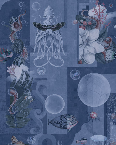 Garden Of Dreams Navy Wallpaper | Wall coverings / wallpapers | Devon&Devon