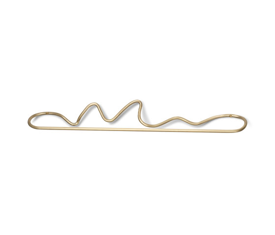 Curvature Towel Hanger - Brass | Towel rails | ferm LIVING