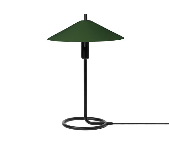 Filo Table Lamp - Black/Dark Olive | Tischleuchten | ferm LIVING