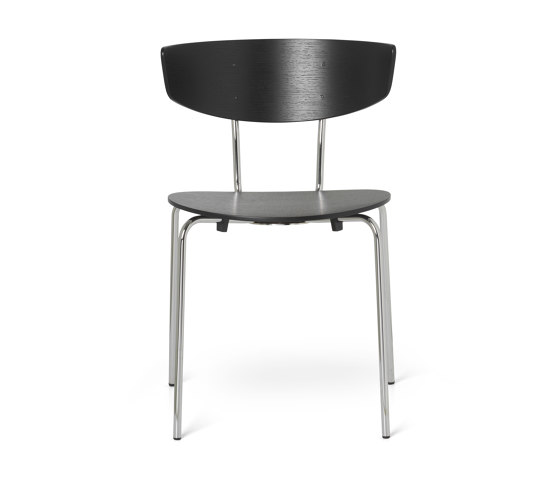 Herman Dining Chair Chrome - Black | Chairs | ferm LIVING