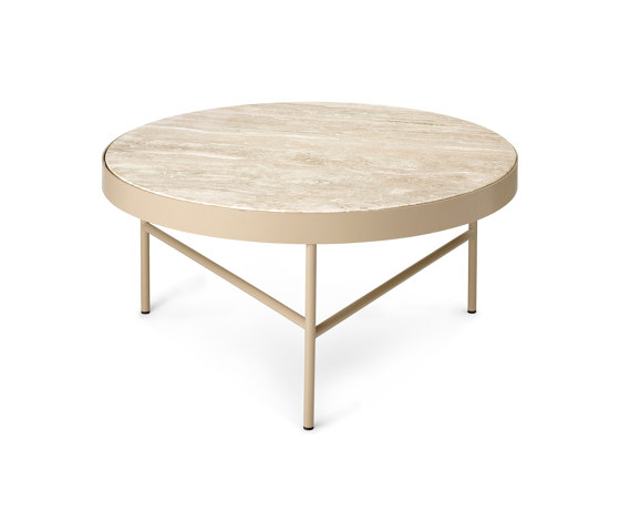 Travertine Table - Large - Cashmere | Couchtische | ferm LIVING