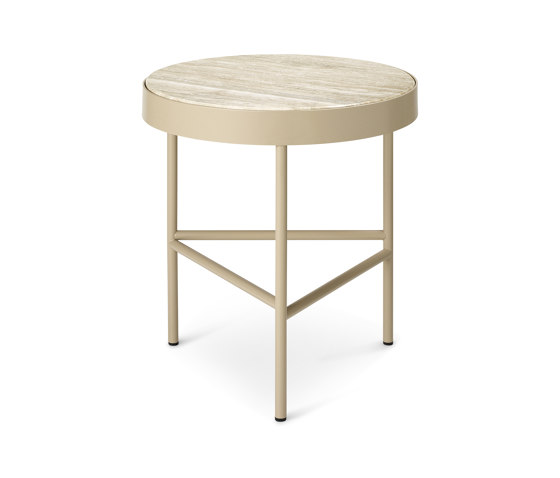 Travertine Table - Medium - Cashmere | Side tables | ferm LIVING
