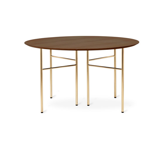 Mingle Table Top Round 130 cm - Walnut | Tables de repas | ferm LIVING
