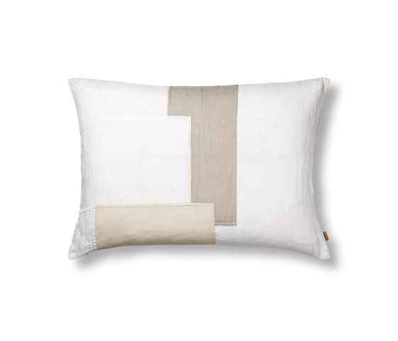 Part cushion - Rectangular - Off-white | Coussins | ferm LIVING