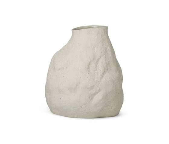 Vulca Vase - Large - Off-white Stone | Vases | ferm LIVING