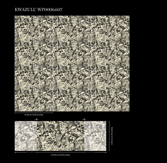 Kwazulu Wallpaper 607 | Wandbeläge / Tapeten | Fischbacher 1819