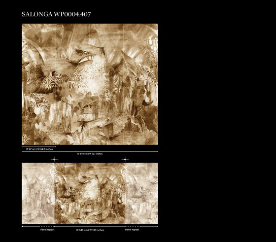 Salonga Wallpaper 407 | Wall coverings / wallpapers | Fischbacher 1819