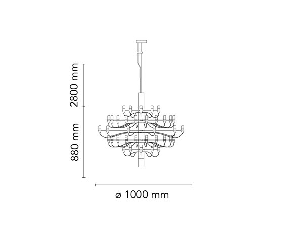 2097/50 (Frosted bulbs) | Suspended lights | Flos