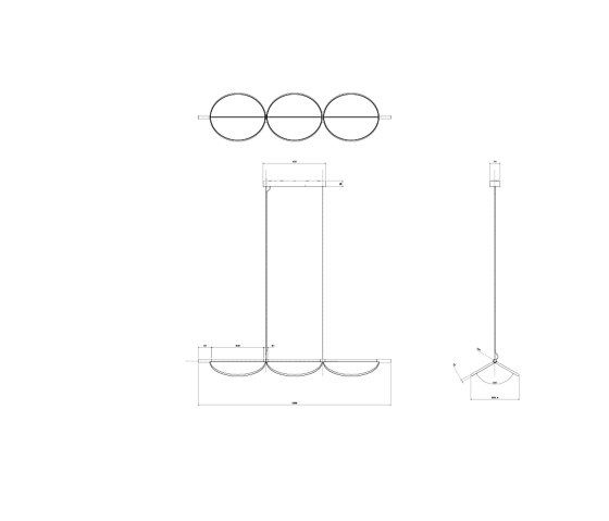 Almendra Linear Suspension 3 | Lampade sospensione | Flos