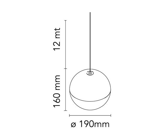 String Light - Sphere head - 12mt cable | Lámparas de suspensión | Flos