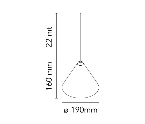 String Light – Cone head – 22mt cable | Pendelleuchten | Flos