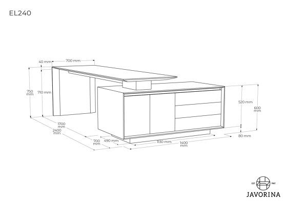 EL | Desk EL240N | Schreibtische | Javorina