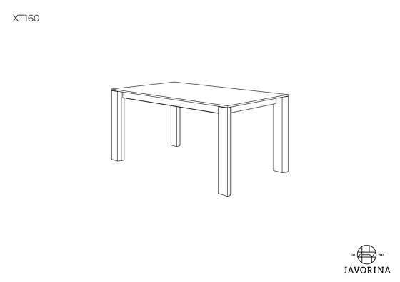 Exte | Table XT160+90N | Dining tables | Javorina