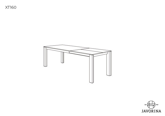 Exte | Table XT160+90N | Dining tables | Javorina