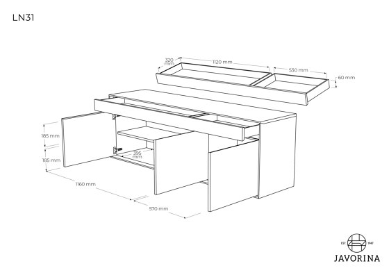Link + | Storage Cabinet LN31C | Cabinets | Javorina